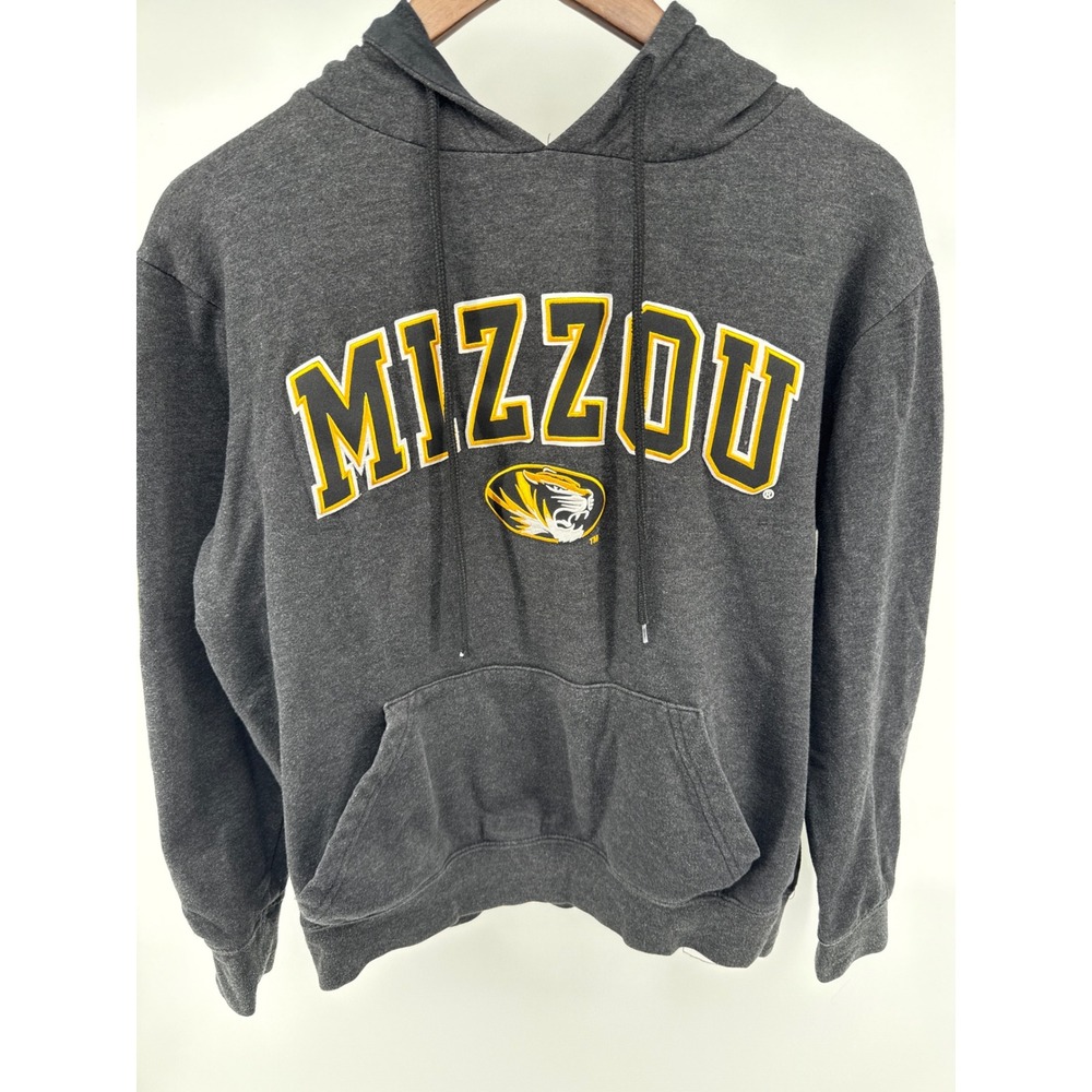 Mizzou Tigers Hoodie Sweatshirt Pullover Mens Small Black Arch Logo NCAA